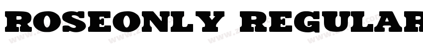 Roseonly Regular字体转换